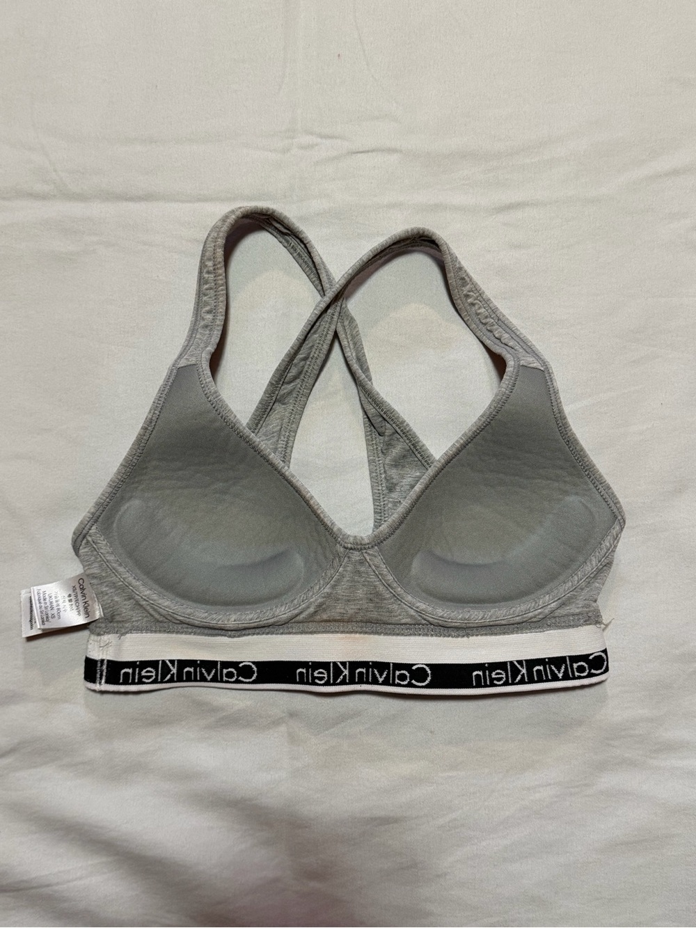 Calvin Klein Modern Cotton Padded Bralette Grey Cotton Modal Extra Small XS - Picture 8 of 8